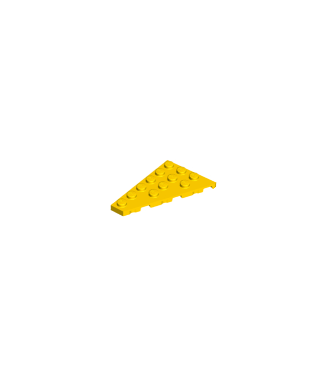 LEGO - Wig, plaat 6 x 4 links - Yellow | N