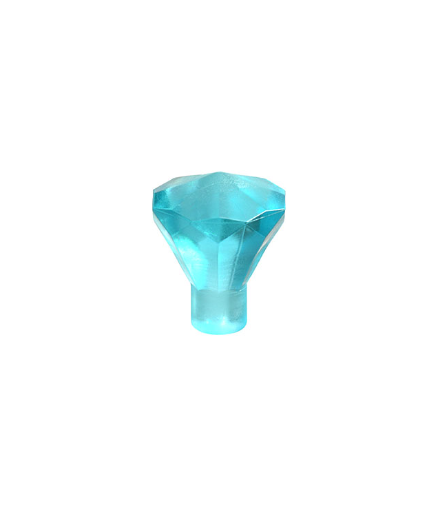 LEGO - Steen 1 x 1 edelsteen 24 facetten - Trans-Light Blue | N
