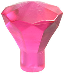 LEGO - Steen 1 x 1 edelsteen 24 facetten - Trans-Dark Pink | N - Thumbnail