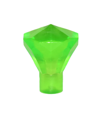 LEGO - Steen 1 x 1 edelsteen 24 facetten - Trans-Bright Green | N - Thumbnail