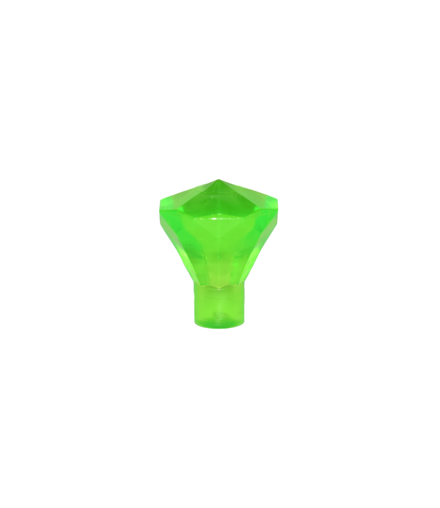 LEGO - Steen 1 x 1 edelsteen 24 facetten - Trans-Bright Green | N