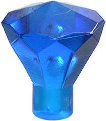 LEGO - Steen 1 x 1 edelsteen 24 facetten - Trans-Dark Blue | N - Thumbnail