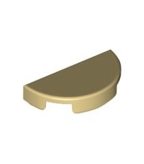LEGO - Tegel, rond 1 x 2 half - Tan | N - Thumbnail