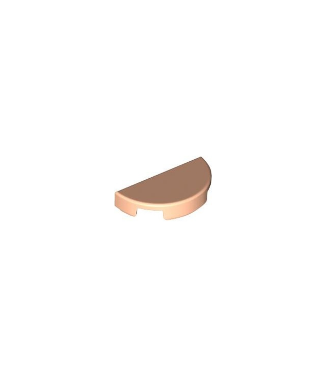 LEGO - Tegel, rond 1 x 2 half - Light Nougat | N