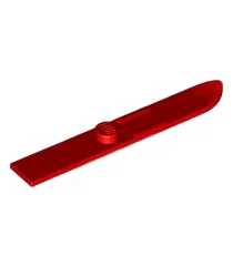 LEGO - Minifiguur-accessoire, ski 6L (48mm lang) - Red | N - Thumbnail