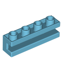 LEGO - Steen, gemodificeerd 1 x 4 met gleuf - Medium Azure | N - Thumbnail