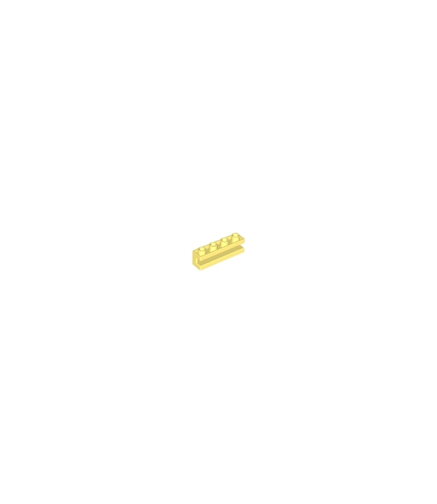 LEGO - Steen, gemodificeerd 1 x 4 met gleuf - Bright Light Yellow | N