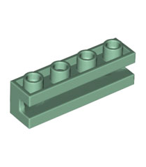 LEGO - Steen, gemodificeerd 1 x 4 met gleuf - Sand Green | N - Thumbnail
