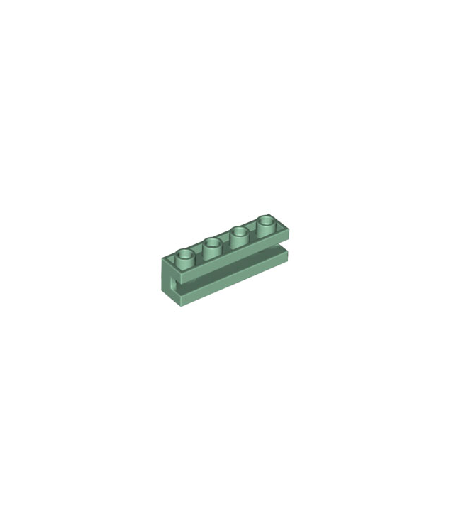 LEGO - Steen, gemodificeerd 1 x 4 met gleuf - Sand Green | N