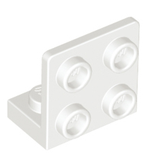 LEGO - Beugel 1 x 2 - 2 x 2 omgekeerd - White | N - Thumbnail