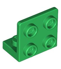 LEGO - Beugel 1 x 2 - 2 x 2 omgekeerd - Green | N - Thumbnail