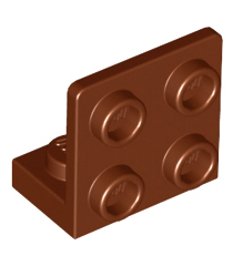 LEGO - Beugel 1 x 2 - 2 x 2 omgekeerd - Reddish Brown | N - Thumbnail