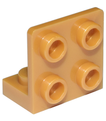 LEGO - Beugel 1 x 2 - 2 x 2 omgekeerd - Pearl Gold | N - Thumbnail