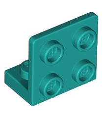 LEGO - Beugel 1 x 2 - 2 x 2 omgekeerd - Dark Turquoise | N - Thumbnail