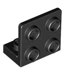LEGO - Beugel 1 x 2 - 2 x 2 omgekeerd - Black | N - Thumbnail