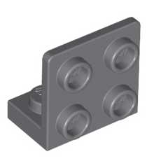 LEGO - Beugel 1 x 2 - 2 x 2 omgekeerd - Dark Bluish Gray | N - Thumbnail