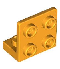 LEGO - Beugel 1 x 2 - 2 x 2 omgekeerd - Bright Light Orange | N - Thumbnail