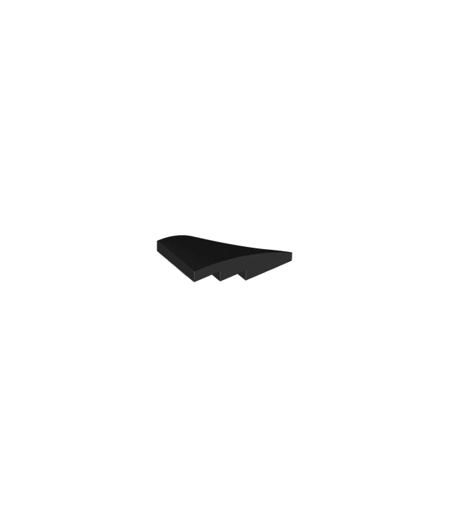 LEGO - Wig 4 x 2 links zonder noppen - Black | N