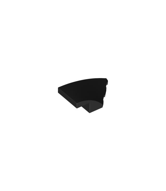 LEGO - Wig 4 x 2 rechts zonder noppen - Black | N