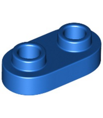 LEGO - Plaat, rond 1 x 2 met open noppen - Blue | N - Thumbnail