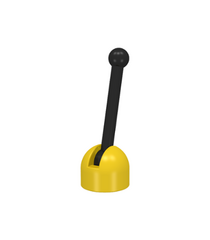 LEGO - Antenne kleine basis met zwarte hendel (4592 / 4593) - Yellow | N - Thumbnail