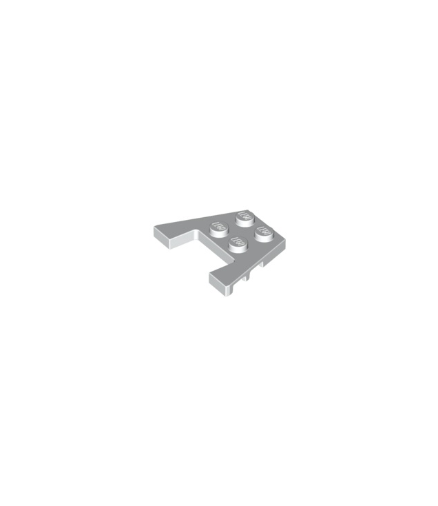 LEGO - Wig, plaat 3 x 4 met inkepingen voor noppen - White | N