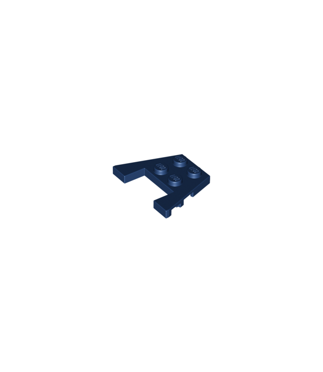LEGO - Wig, plaat 3 x 4 met inkepingen voor noppen - Dark Blue | N