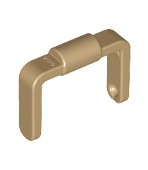LEGO - Minifiguur-accessoire, emmer 1 x 1 x 1 met handvat / scooterstandaard - Dark Tan | N - Thumbnail