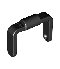 LEGO - Minifiguur-accessoire, emmer 1 x 1 x 1 met handvat / scooterstandaard - Black | N - Thumbnail