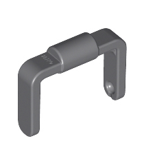 LEGO - Minifiguur-accessoire, emmer 1 x 1 x 1 met handvat / scooterstandaard - Dark Bluish Gray | N - Thumbnail