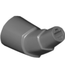LEGO - Draagstaart / hoornsectie getrapt - Dark Bluish Gray | N - Thumbnail