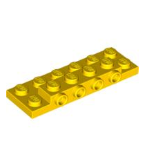 LEGO - Plaat, gemodificeerd 2 x 6 x 2/3 met 4 noppen aan zijkant - Yellow | N - Thumbnail