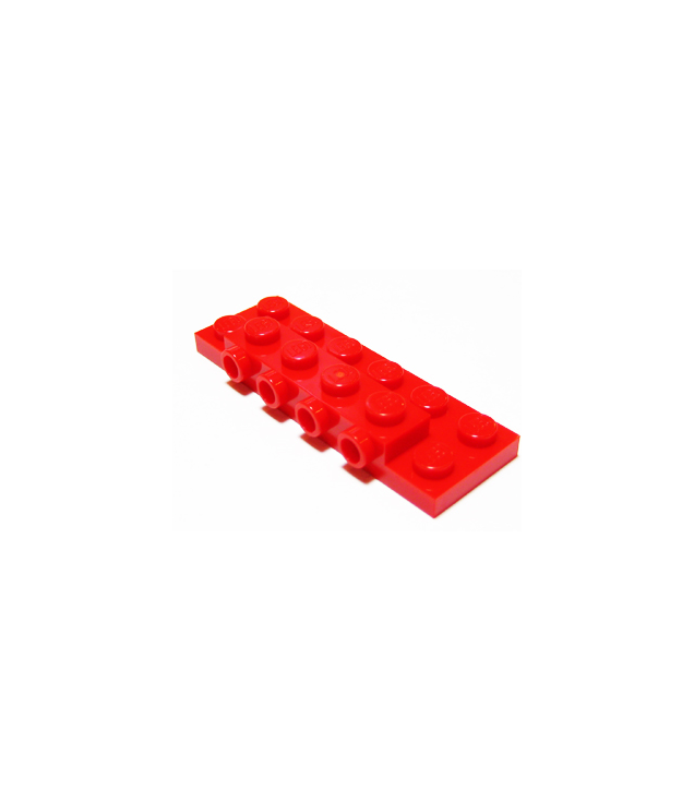 LEGO - Plaat, gemodificeerd 2 x 6 x 2/3 met 4 noppen aan zijkant - Red | N