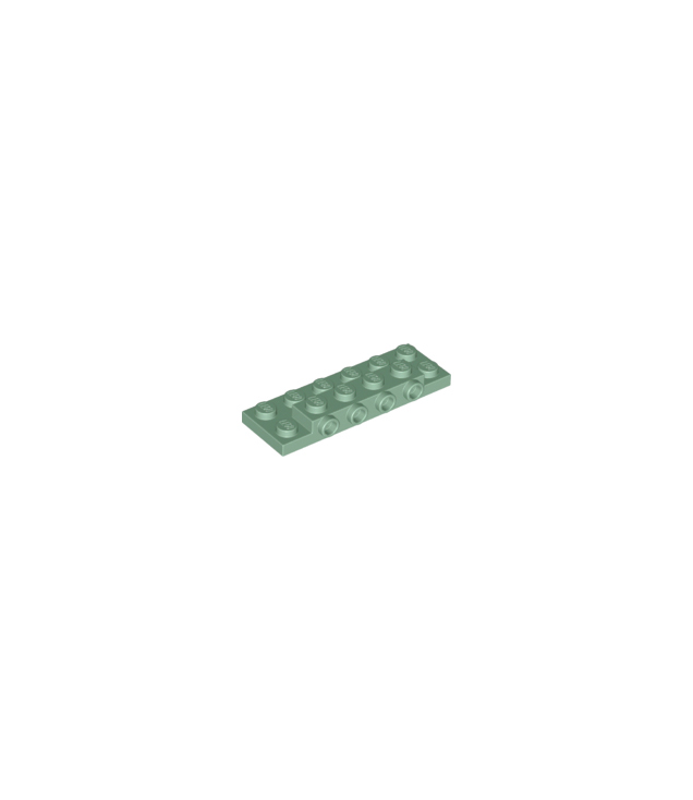 LEGO - Plaat, gemodificeerd 2 x 6 x 2/3 met 4 noppen aan zijkant - Sand Green | N