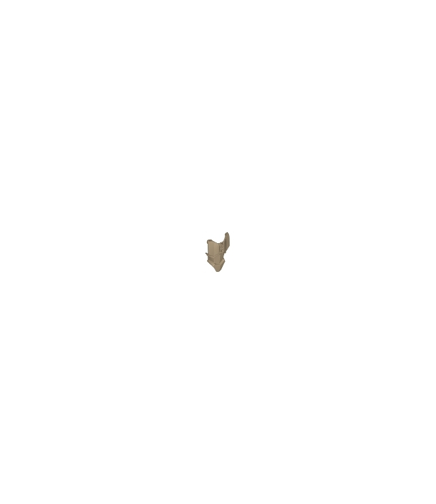 LEGO - Groot figuur borstpantser met 2 borstgaten - Dark Tan | N