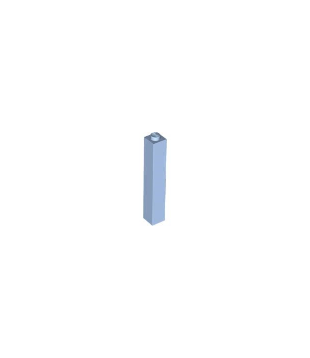 LEGO - Steen 1 x 1 x 5 - vaste nop - Bright Light Blue | N