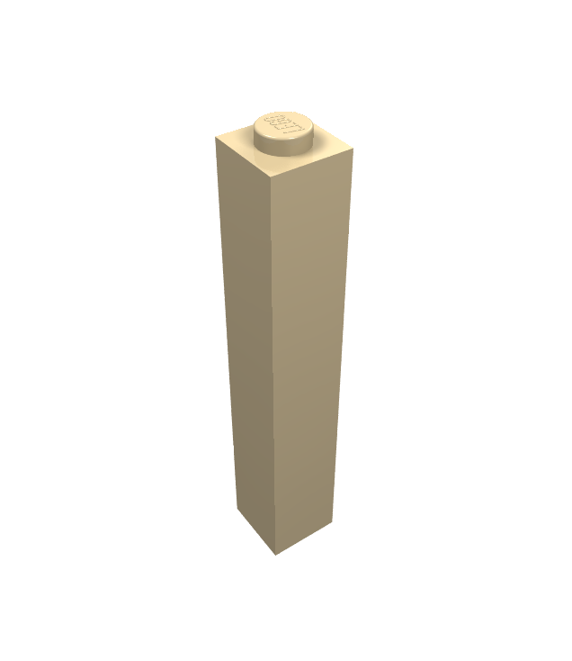 LEGO - Steen 1 x 1 x 5 - vaste nop - Tan | N