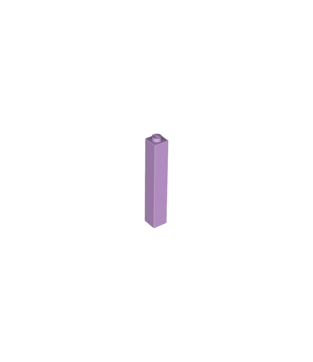 LEGO - Steen 1 x 1 x 5 - vaste nop - Lavender | N