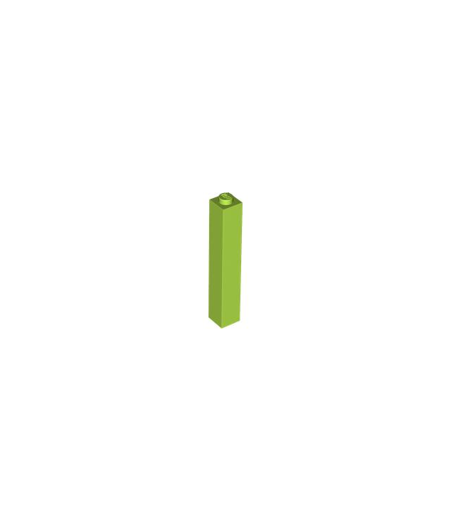 LEGO - Steen 1 x 1 x 5 - vaste nop - Lime | N