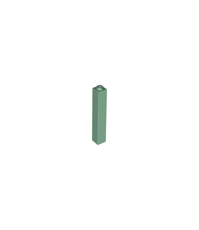 LEGO - Steen 1 x 1 x 5 - vaste nop - Sand Green | N