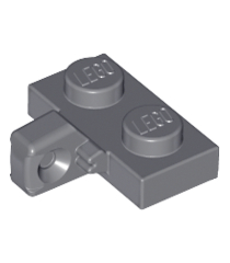 LEGO - Scharnierplaat 1 x 2 vergrendelend met 1 vinger aan zijkant zonder onder een groef - Dark Bluish Gray | N - Thumbnail