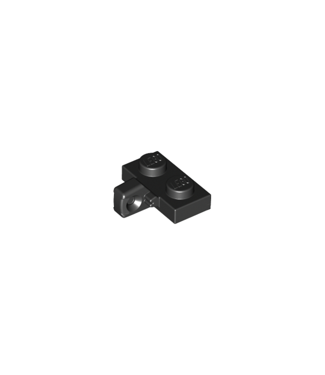 LEGO - Scharnierplaat 1 x 2 vergrendelend met 1 vinger aan zijkant zonder onder een groef - Black | N