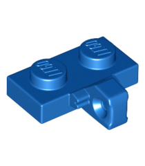LEGO - Scharnierplaat 1 x 2 vergrendelend met 1 vinger aan zijkant zonder onder een groef - Blue | N - Thumbnail