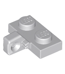 LEGO - Scharnierplaat 1 x 2 vergrendelend met 1 vinger aan zijkant zonder onder een groef - Light Bluish Gray | N - Thumbnail