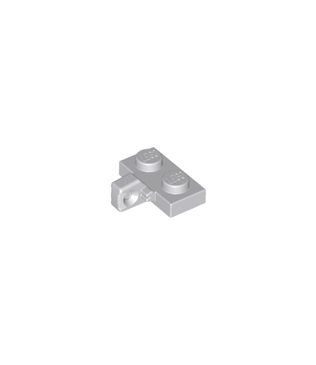 LEGO - Scharnierplaat 1 x 2 vergrendelend met 1 vinger aan zijkant zonder onder een groef - Light Bluish Gray | N