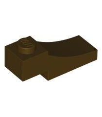 LEGO - Boog 1 x 3 omgekeerd - Dark Brown | N - Thumbnail