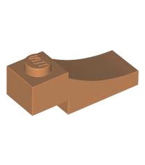 LEGO - Boog 1 x 3 omgekeerd - Medium Nougat | N - Thumbnail