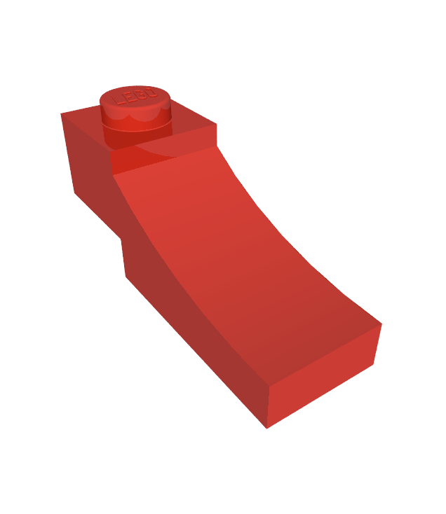 LEGO - Boog 1 x 3 omgekeerd - Red | N