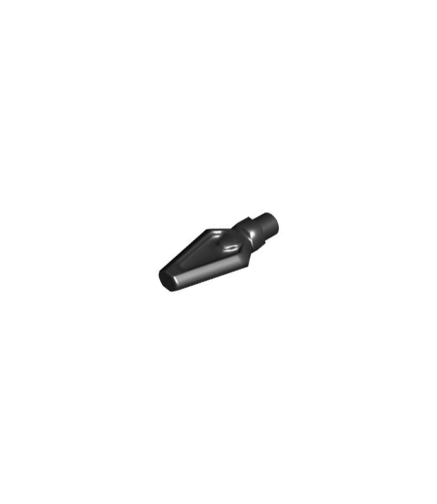 LEGO - Minifiguur-wapen speerpunt - Black | N