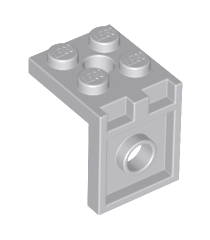 LEGO - Beugel 2 x 2 - 2 x 2 met 2 gaten - Light Bluish Gray | N - Thumbnail